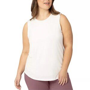 EUC kindred bravely bamboo nursing maternity white tank size large